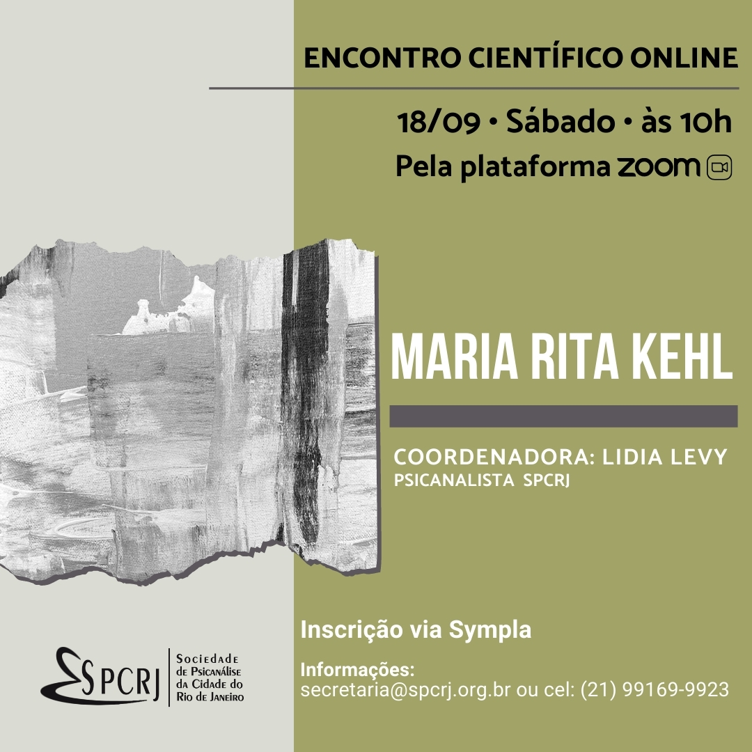 Encontro Científico Online - Maria Rita Kehl