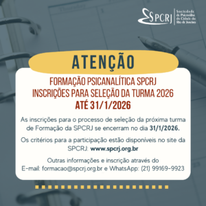Formação Psicanalítica SPCRJ